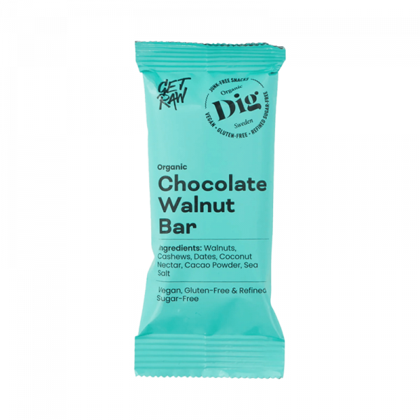 Bar - Chocolate & Walnut - GETRAW - Piggabutiken.se Bar - Chocolate & Walnut - GETRAW - Piggabutiken.se