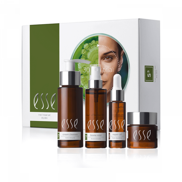 Travel/Trial Set - Dry - Esse Skincare - Piggabutiken.se Travel/Trial Set - Dry - Esse Skincare - Piggabutiken.se