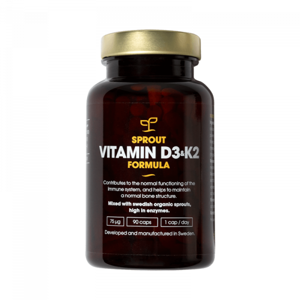 Vitamin D3+K2 Sprout 90 kapslar - Essence of Sprout - Piggabutiken.se Vitamin D3+K2 Sprout 90 kapslar - Essence of Sprout - Piggabutiken.se