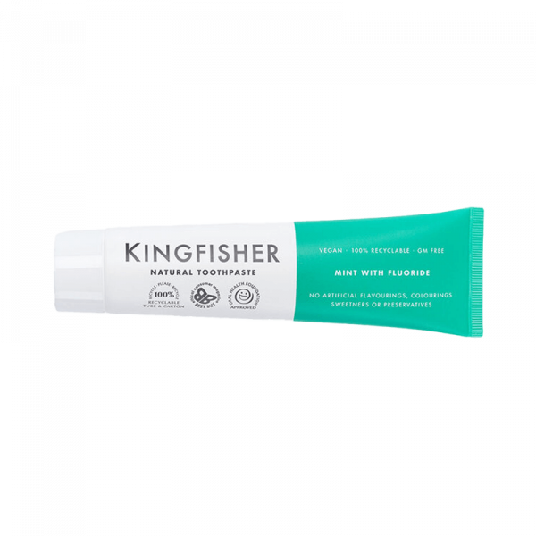 Tandkräm med fluor med smak av mint - Kingfisher - Piggabutiken.se Tandkräm med fluor med smak av mint - Kingfisher - Piggabutiken.se