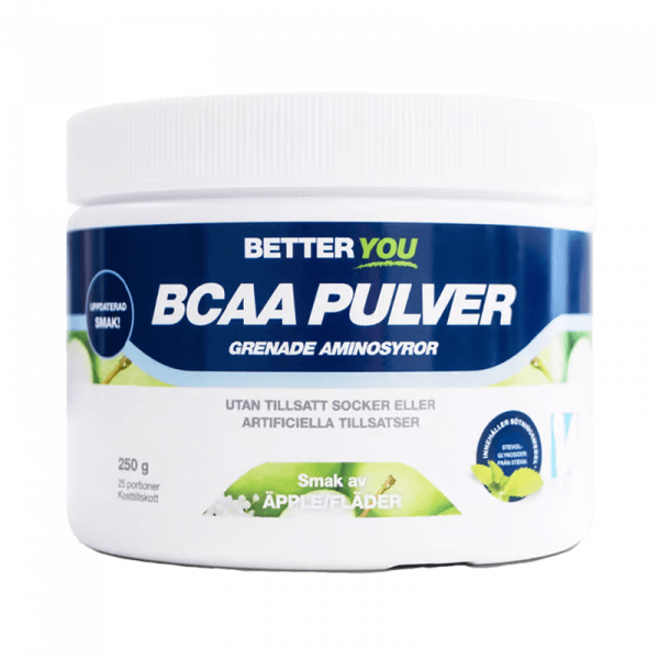 BCAA Pulver - Fläder/Äpple - Better You - Piggabutiken.se BCAA Pulver - Fläder/Äpple - Better You - Piggabutiken.se