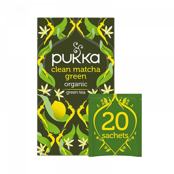 Ekologiskt Te - Clean Matcha Green - Pukka - Piggabutiken.se Ekologiskt Te - Clean Matcha Green - Pukka - Piggabutiken.se
